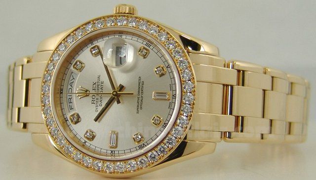Rolex Gold Masterpiece Diamond Bezel Copy Watch